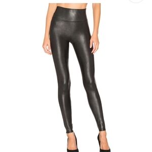 SPANX Faux Leather Leggings Size Large